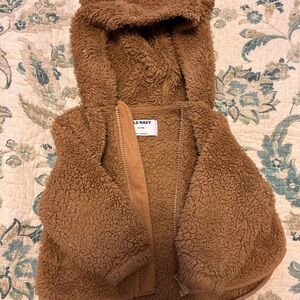 Old Navy Tan Fleece Kids Vest